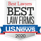 Logo Recognizing David M. Frees III's affiliation with US News Best Law Firms 2020
